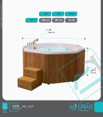 وان و جکوزی ریتون مدل اکسین (بدون پانل با دو موتور) - Image 3