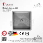 سینک استیل توکار داتیس مدل Corian 600