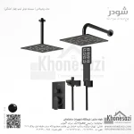 شیر دوش توکار تیپ چهار شودر مدل رومرپلاس BRASS - Image 8