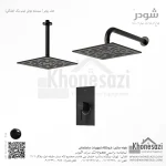 شیر دوش توکار تیپ یک شودر مدل رومر BRASS - Image 8